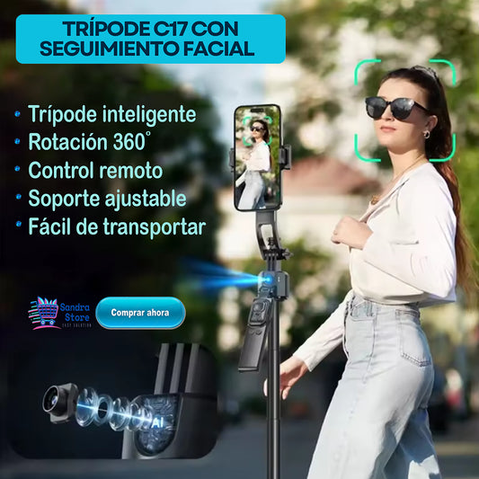 C17: Trípode con seguimiento facial por IA